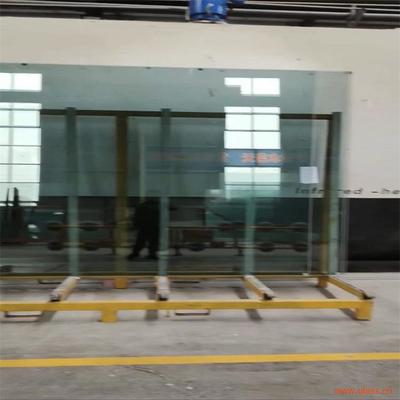 3.6-16米可定尺打孔开豁超大板钢化玻璃定制
